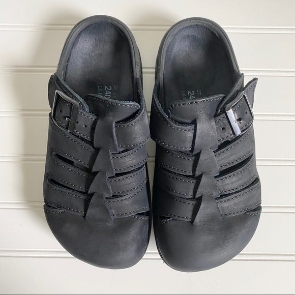 Birkenstock | Shoes | Birkenstock Tatami Black Leather Fisherman Sandals | Poshmark